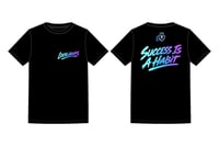LocalHoops Graffiti Tee- Black/Gradient Blue-Purple