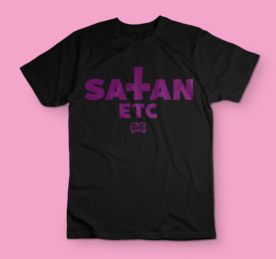 Image of 'Satan etc' - Purple Logo shirt (Limited edition)