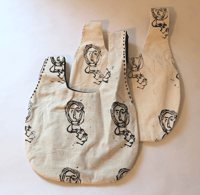 Image 1 of Knot bag - hand printed - small