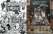 Image of THE SCAB MAG / WASTE CITY METAL (book bundle package deal)