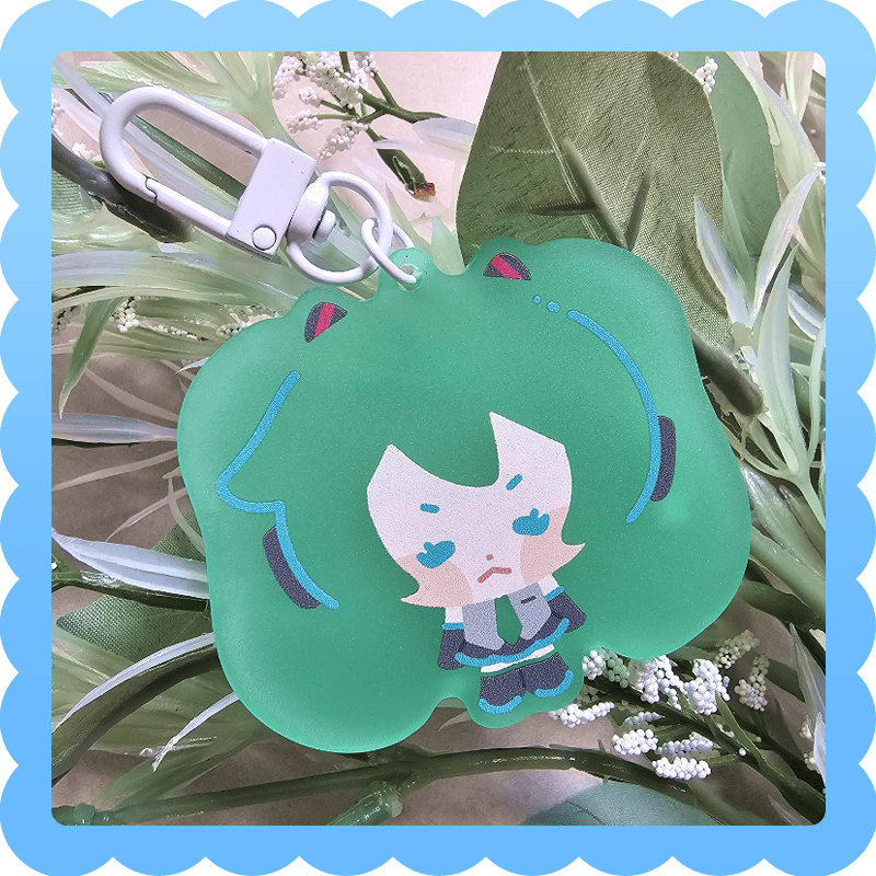 Image of gummy miku ❄️ frosted acrylic charm