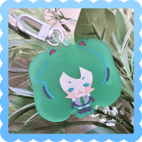 Image 2 of gummy miku ❄️ frosted acrylic charm