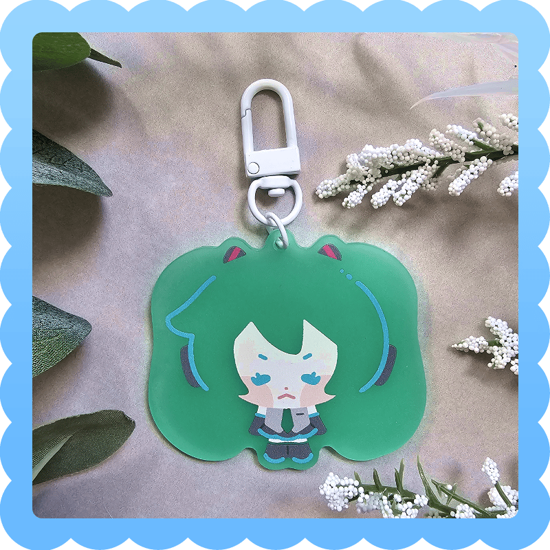 Image of gummy miku ❄️ frosted acrylic charm