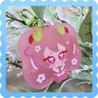 Image 2 of sakura miku ❄️ frosted acrylic charm