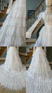 Image 4 of 1970s Tiered Wedding Dress