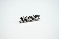 Image 2 of Cursive LetterWest Enamel Pin