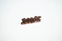 Image 3 of Cursive LetterWest Enamel Pin