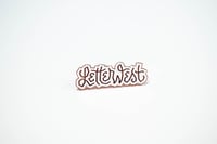 Image 2 of LetterWest Wavy Letter Enamel Pin 