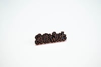 Image 3 of LetterWest Wavy Letter Enamel Pin 