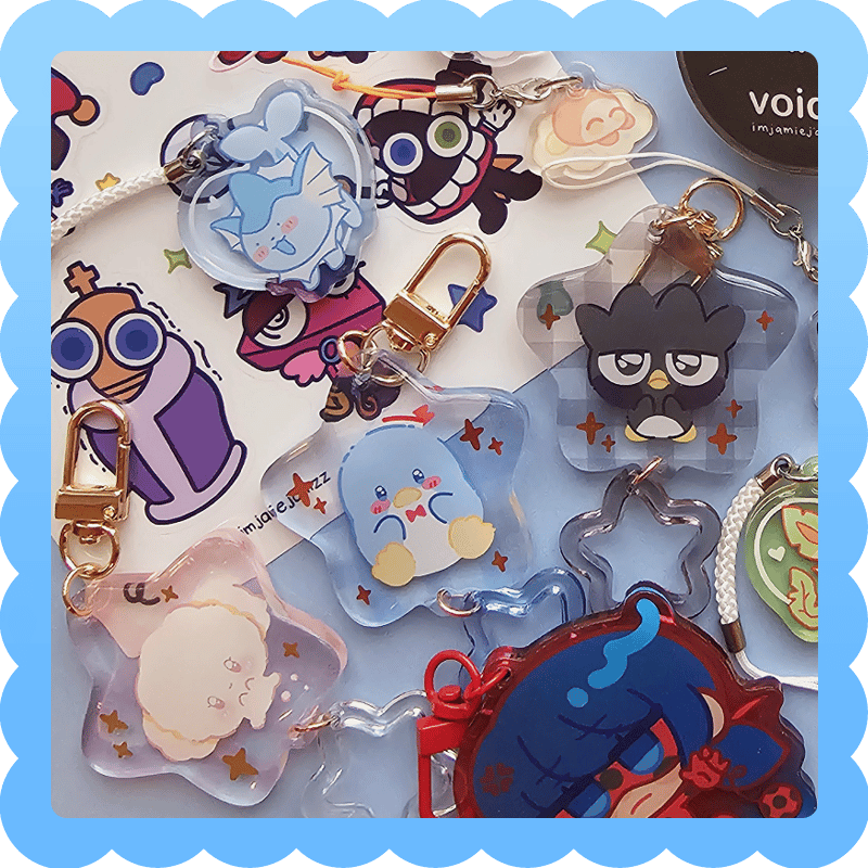 Image of blind bag star buddies ❄️ gold foil epoxy charm