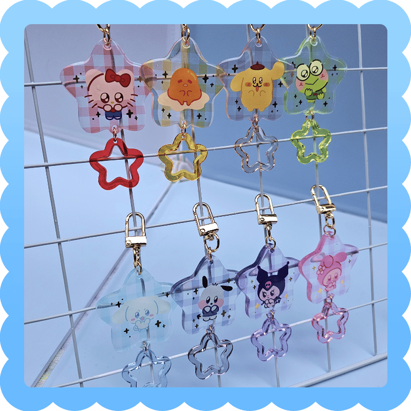 Image of blind bag star buddies ❄️ gold foil epoxy charm