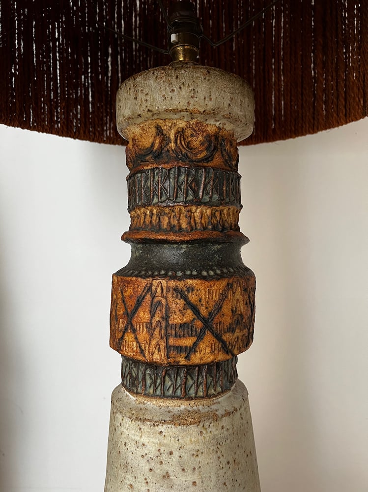 Image of Large Studio Ceramic Lamp by Alan Wallwork, London 1964 (Reserved)