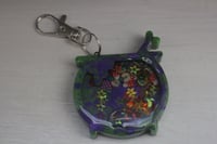 Image 4 of Keychain Resin Oil sand Shaker charm - Handmade (Ready to Order)