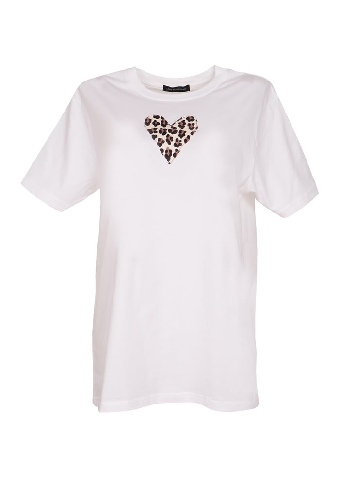 Image of Leo Heart Shirt weiss
