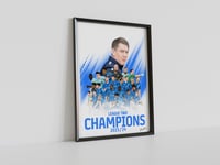 Stockport County 2023/24 Champions, Pennodraws Art Print