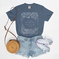 Image 3 of "I Must Have Flowers" Vintage Wash Graphic Tee | Comfort Colors | 2 Options