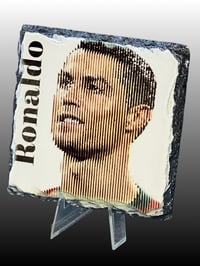9x9cm  'Fractured' Ronaldo Rock Slate 