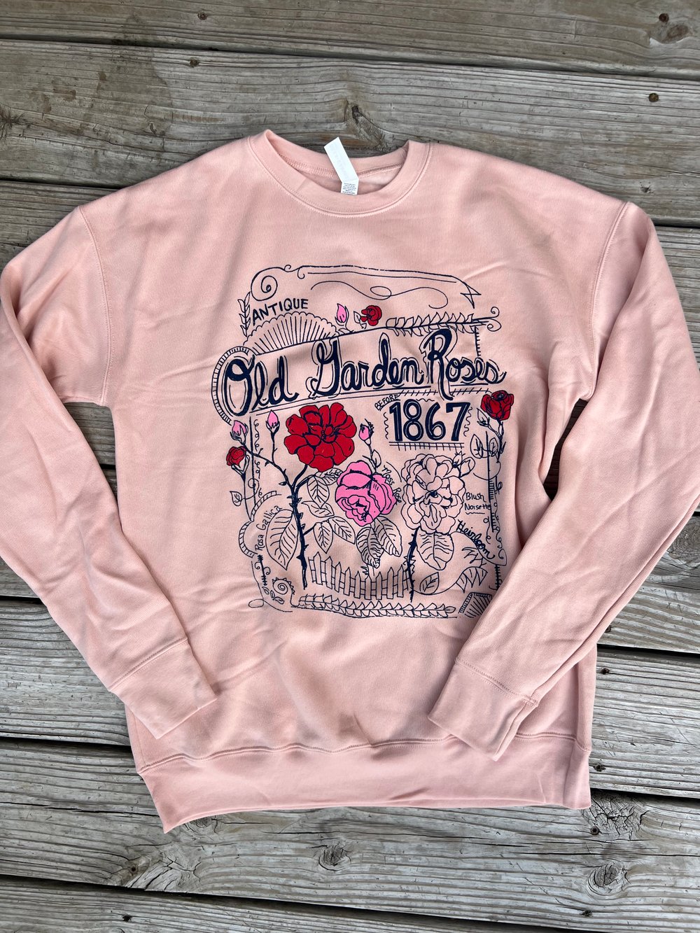 Image of Adult Old Garden Rose Sweatshirt