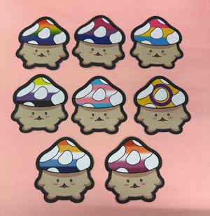 Pride Mushie Stickers 