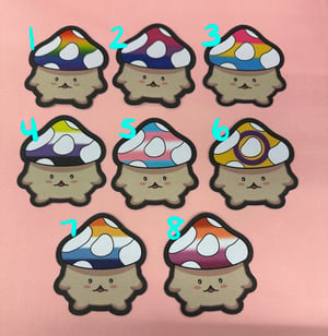 Pride Mushie Stickers 