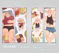 Image 1 of Olimar and Louie Keychain Dakimakuras