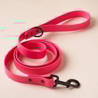 Laisse en Biothane Rose Fluo