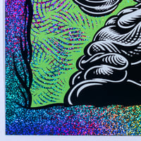 Image 2 of Puscifer Gig Poster: ACK-ACK!, 2024 (Sparkle Foil Variant) Hand Painted Multiple