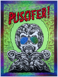 Image 1 of Puscifer Gig Poster: ACK-ACK!, 2024 (Sparkle Foil Variant) 