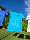 Atoll Blue Birds of Paradise Tee (M)