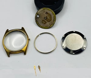 Image of Omega seamaster gold pltd 1960's/70's gents watch Case/Dial,used,ref#(om-39)