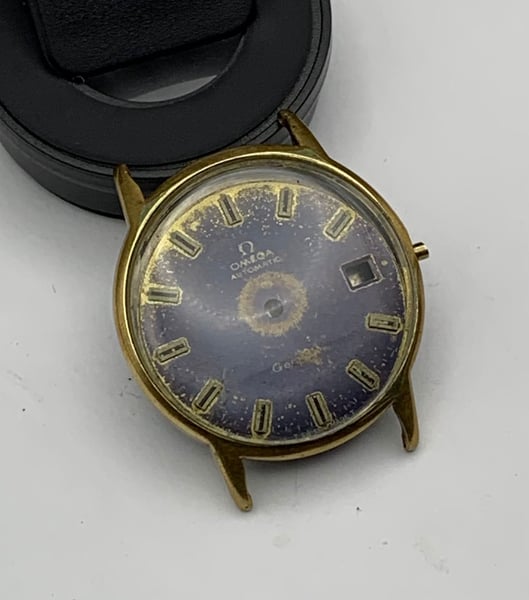 Image of rare Omega gold pltd 1960's/70's gents watch Case/Dial,used,ref#(om-40)