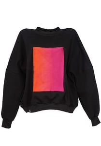Image of Verlauf Sweater schwarz pinkorange