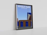 Edgeley Park Turnstiles, Gate B - Pennodraws Art Print