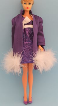 Image 1 of Barbie - "Beautiful Blues" in Purple - Vintage Inspired Creation