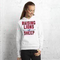 Image 2 of Raising Lions Not Sheep Unisex hoodie