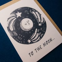 Image 4 of * NEW * "To The Moon" Card by Lauren Marina