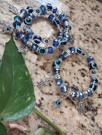 Image 2 of Evileye hamsa bracelet