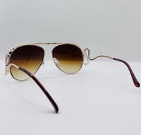 Image 3 of Gold-tone Serpent Sunglasses 