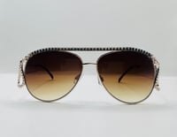 Image 2 of Gold-tone Serpent Sunglasses 