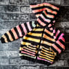 Knitted stripey jacket