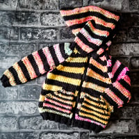 Image 3 of Knitted stripey jacket