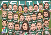 PRE-ORDER Elena and the Celtic Women's 2023/24 Squad A4 Print