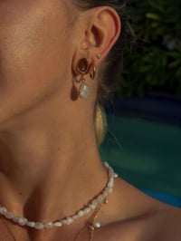 Image 2 of Rainbow Moonstone Angel Tears (Gold)