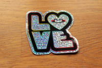 Image 1 of Sticker Pailleté - LOVE