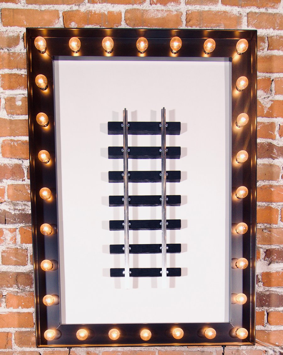 Image of Train track wall decor panel | Two feet in length | Free Shipping Continental US