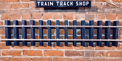 Image of  Train track wall decor panel | Four feet in length | Free Shipping Continental US