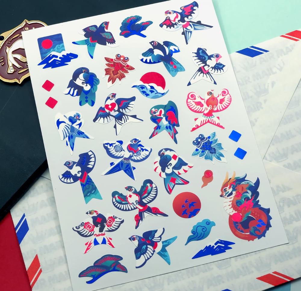 Swallow Kites - Sticker Sheet