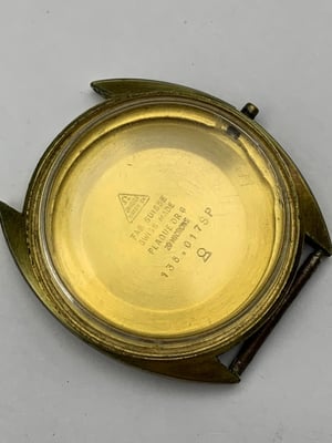 Image of gold plated vintage Omega 1960's/70's gents watch Case,used,ref#(om-48)