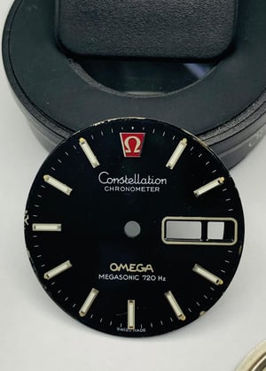 Image of rare Omega constellation chronometer megasonic 720hz gents watch Case/Dial,used,ref#(om-55)