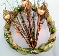 Image 3 of Wreath in Gold and Green